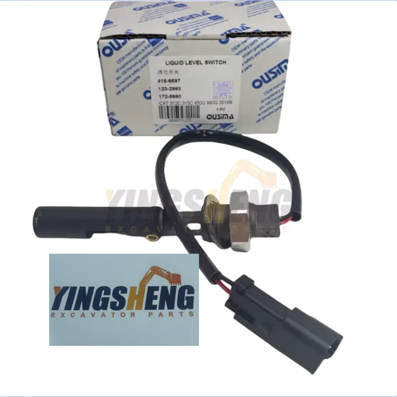 

The engine oil level sensor 1728660 is suitable for Caterpillar E305.5, 306, 307D, 308D, 308E, E312C, E315C, and 3406C