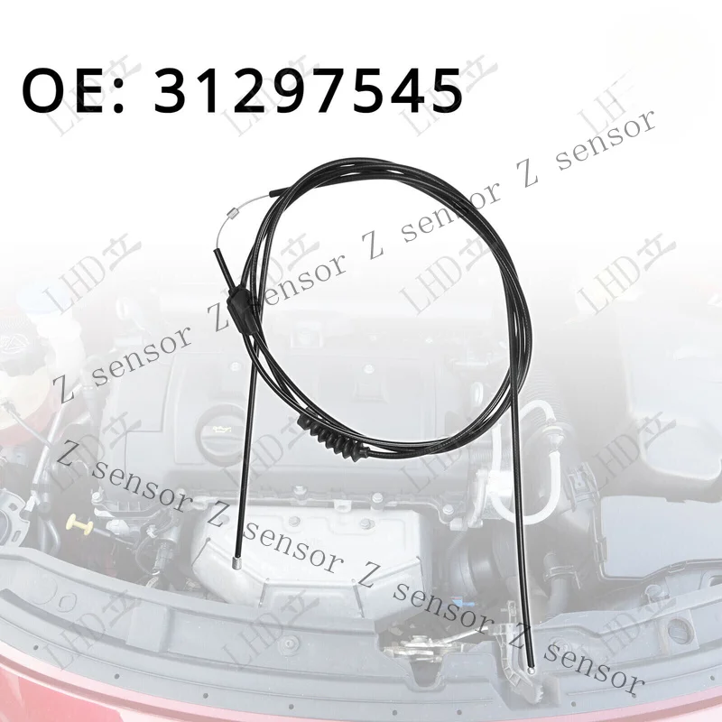 Z+ 1x New Hood Latch Lock Release Cable 31297545 For 2010-2017 Volvo XC60 Front/