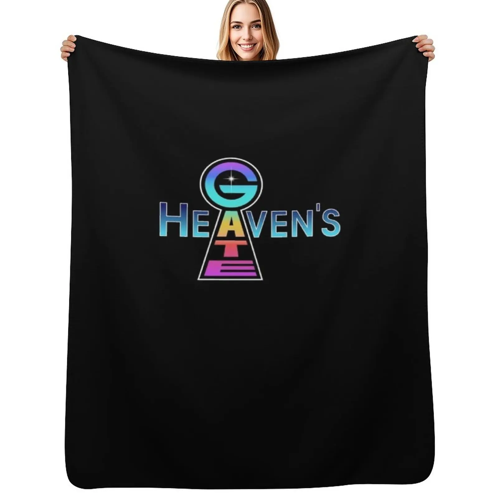 

Heaven&x27;s Gate Logo Classic T-Shirt Throw Blanket halloween wednesday Thin sofa bed Blankets