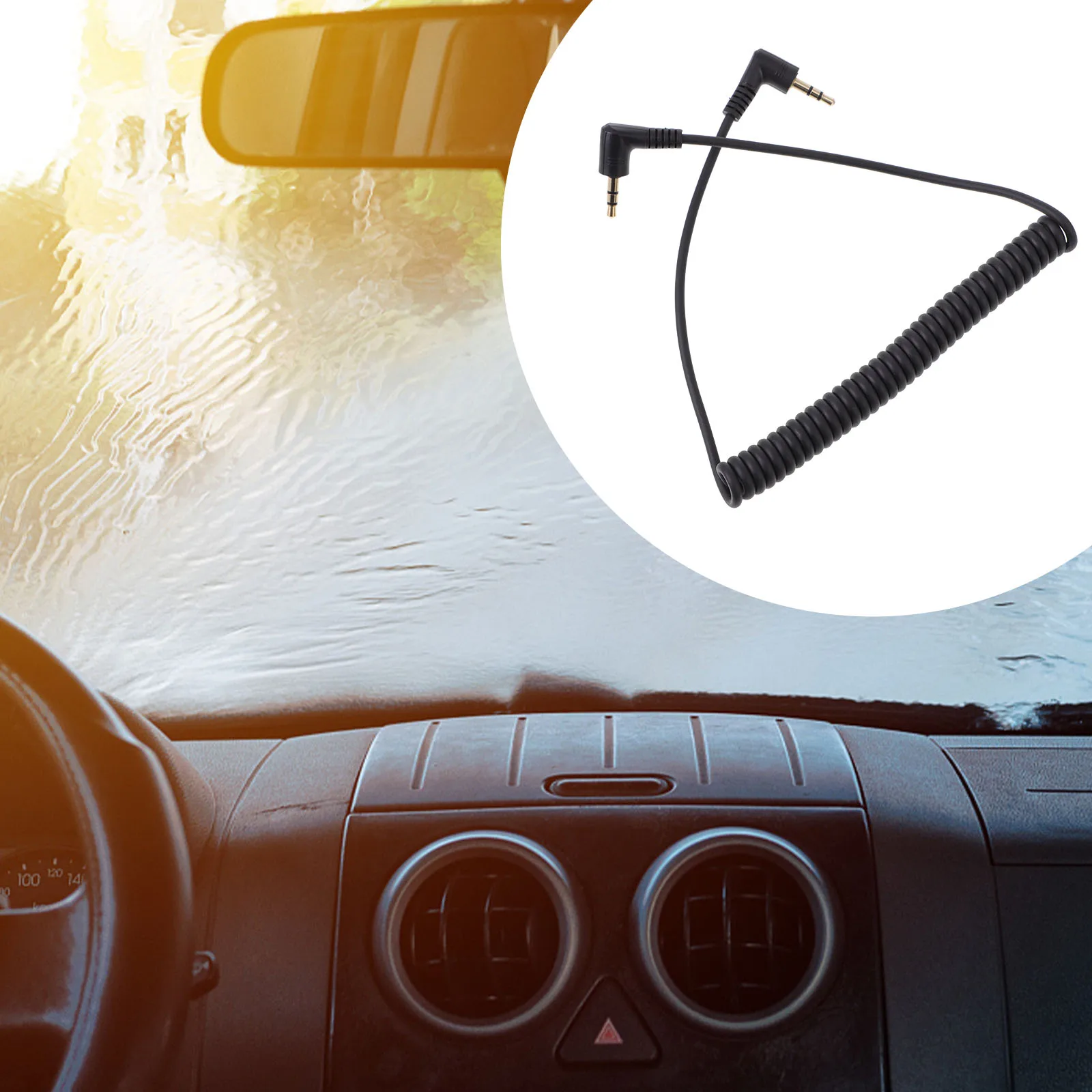 

1pc 3.5Mm Audio Cable Male To Male Aux Cord For Mobile Phone Stereo Sound High Speed Transmission Premium Quality Multi-Purpose