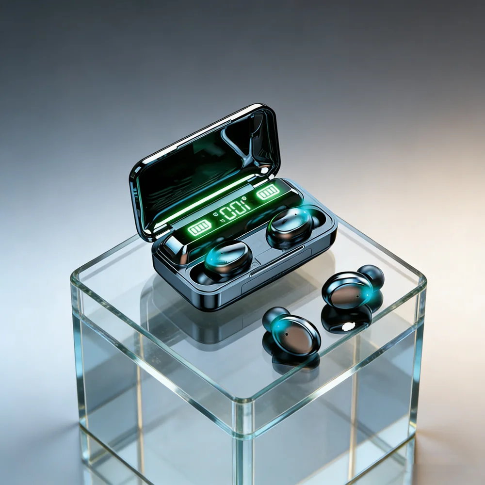 Bluetooth Headphones 9D Stereo High Bass Sport Earphones Handfree Touch Control Tws Wireless Earbuds Waterproof Headset