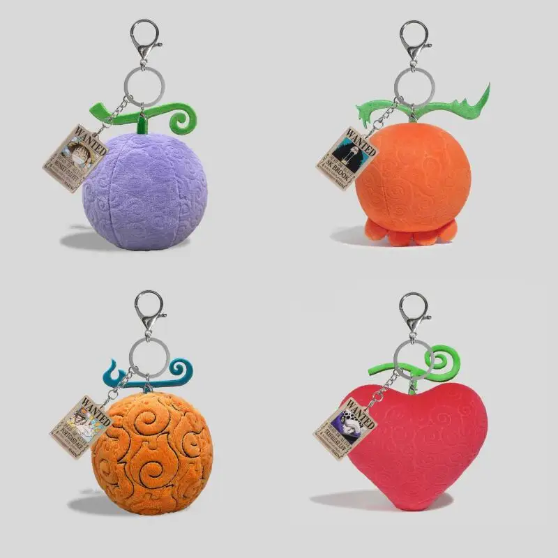 One Piece Devil Fruit Wanted Notice Plush Hanging Ornaments Cartoon Anime Periphery Keychain Student Backpack Decoration Gift