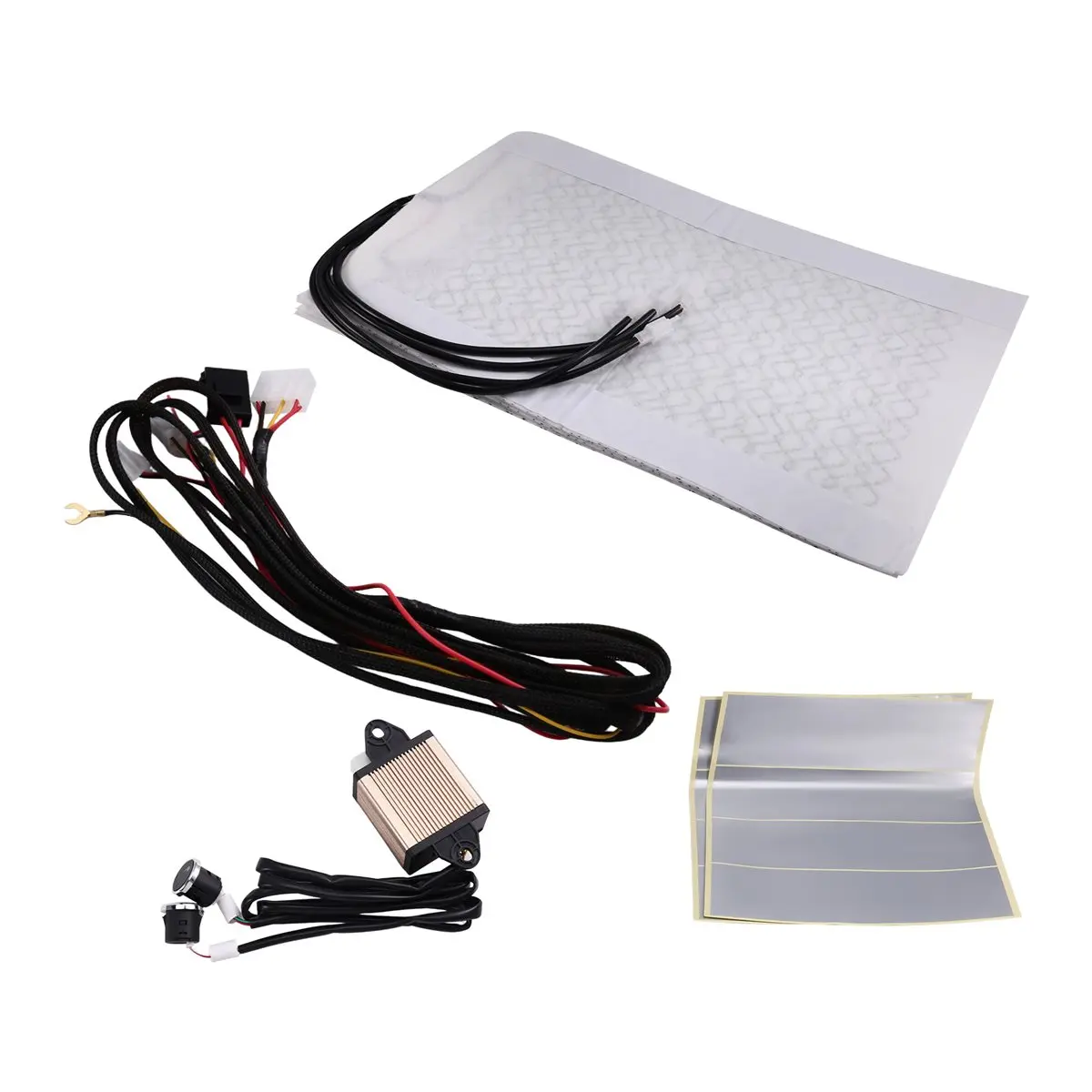 #26N (White & Black)Universal Built-in Car Seat Heater Kit Round Switch,Automotive Parts & Accessories