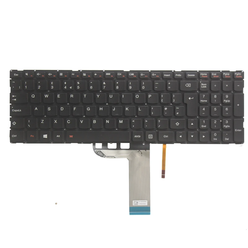 New UK keyboard For Lenovo 700-15 700-15ISK UK keyboard Backlit no frame