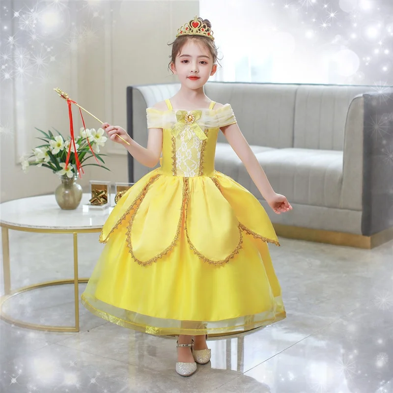 

Детский костюм Princ Belle Dr для выступлений на Хэллоуин для девочек Dr из полиэфирного волокна, весенняя коллекция 2020