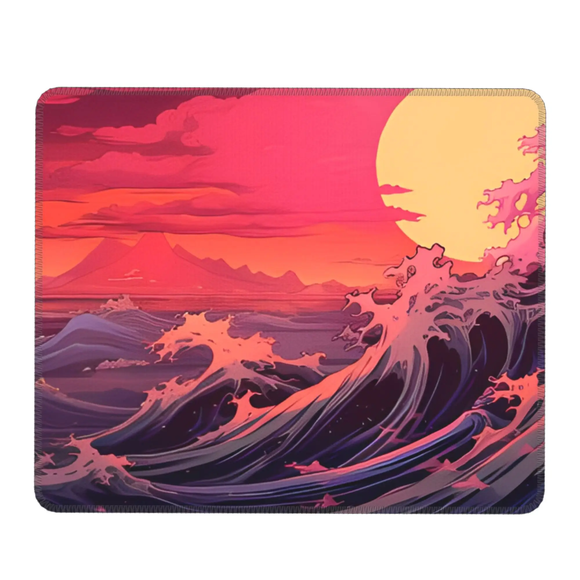 

Круглый коврик для мыши The Great Wave of Kanagawa, простой резиновый игровой коврик для мыши для ноутбука, MacBook, противоскользящие дизайнерские коврики для мыши