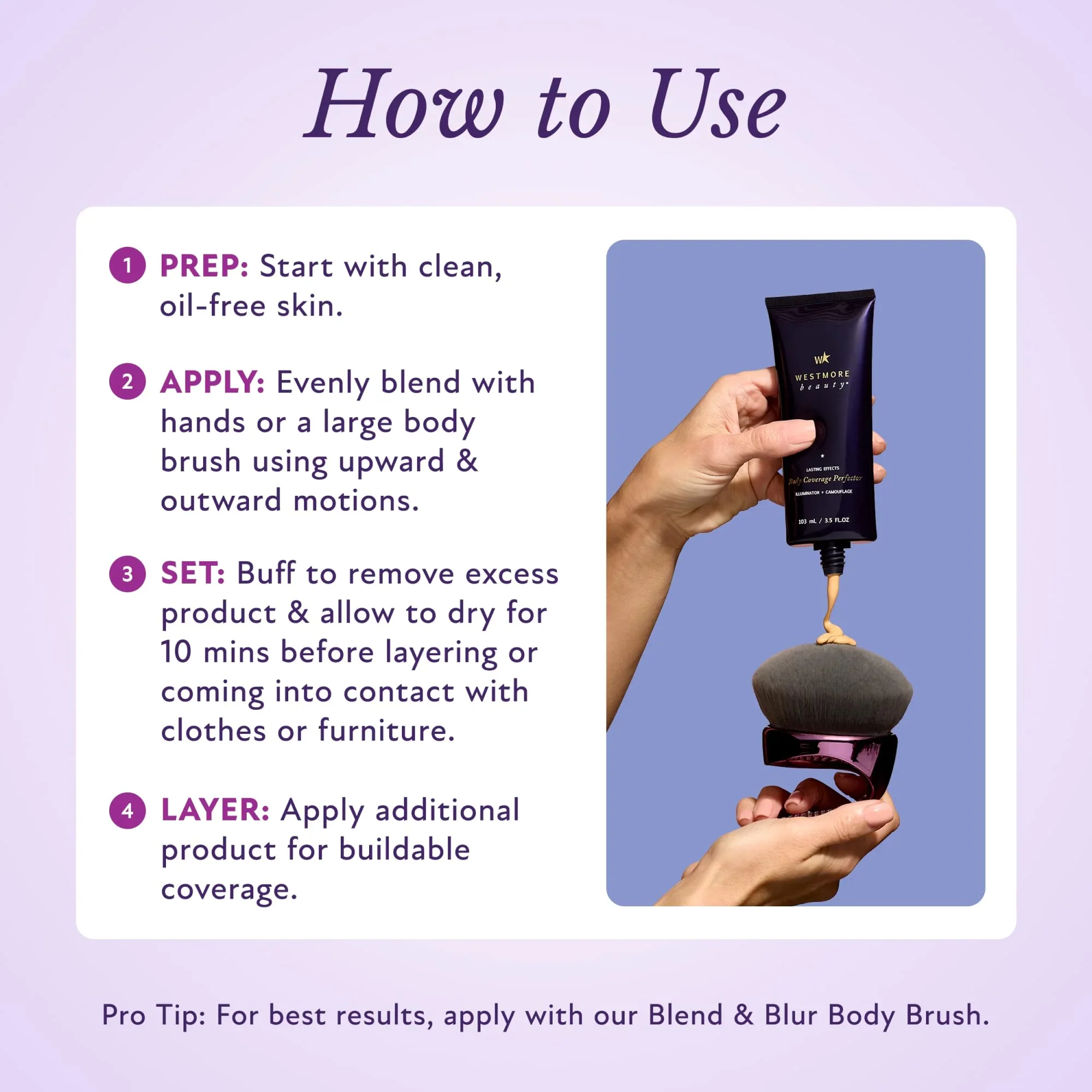 ウェストモア ビューティー ボディ カバレッジ パーフェクター – ウォータープルーフ レッグ＆ボディメイクアップ – タトゥーカバーアップメイクアップ – 3.5オンス（ナチュラルラディアンス）