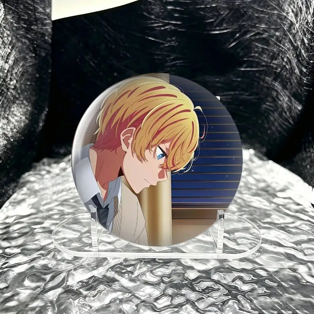 Oshi No Ko Anime Ai Hoshino  Brooch Metal Decorative Brooch Pins for Backpack Clothes Jacket Accessories,Souvenir.