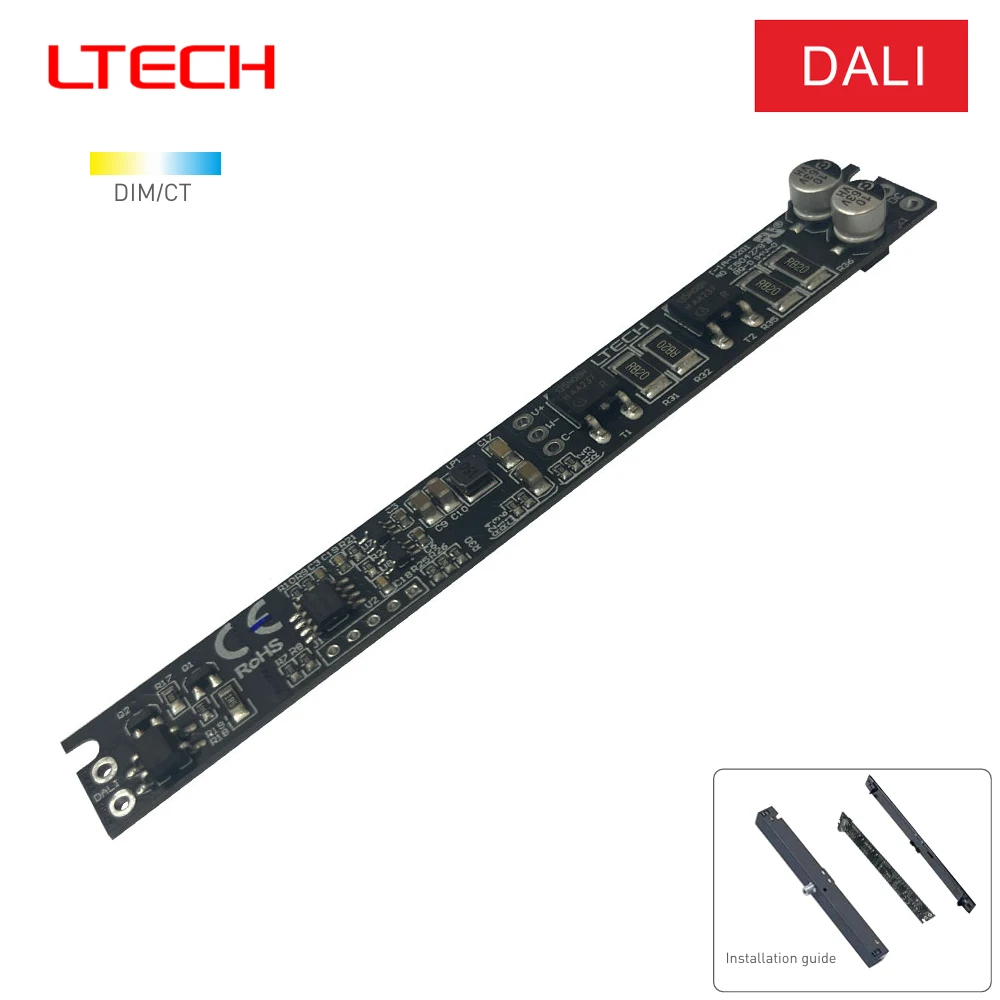 LTECH DALI-2 Magnetic CV Tunable White LED Driver Suitable for STUCCHI Standard Housings Special for Magnetic Linear Lamp 12-48V
