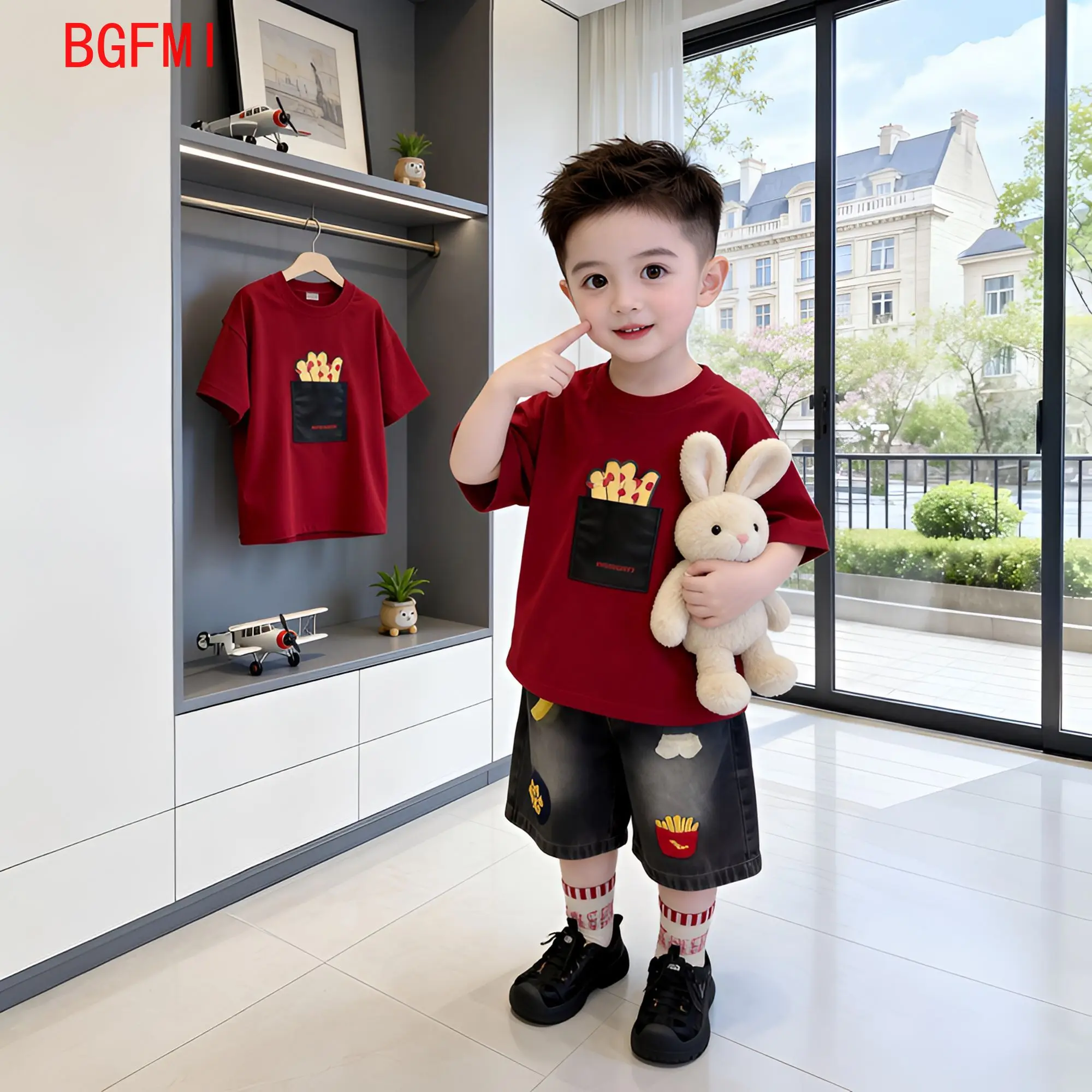 2026 Summer Baby Boys Costume Children Casual Clothes Suit Boys Cartoon T-shirts + Shorts 2pcs Sets Kids Fashion Outfits 2-11Y