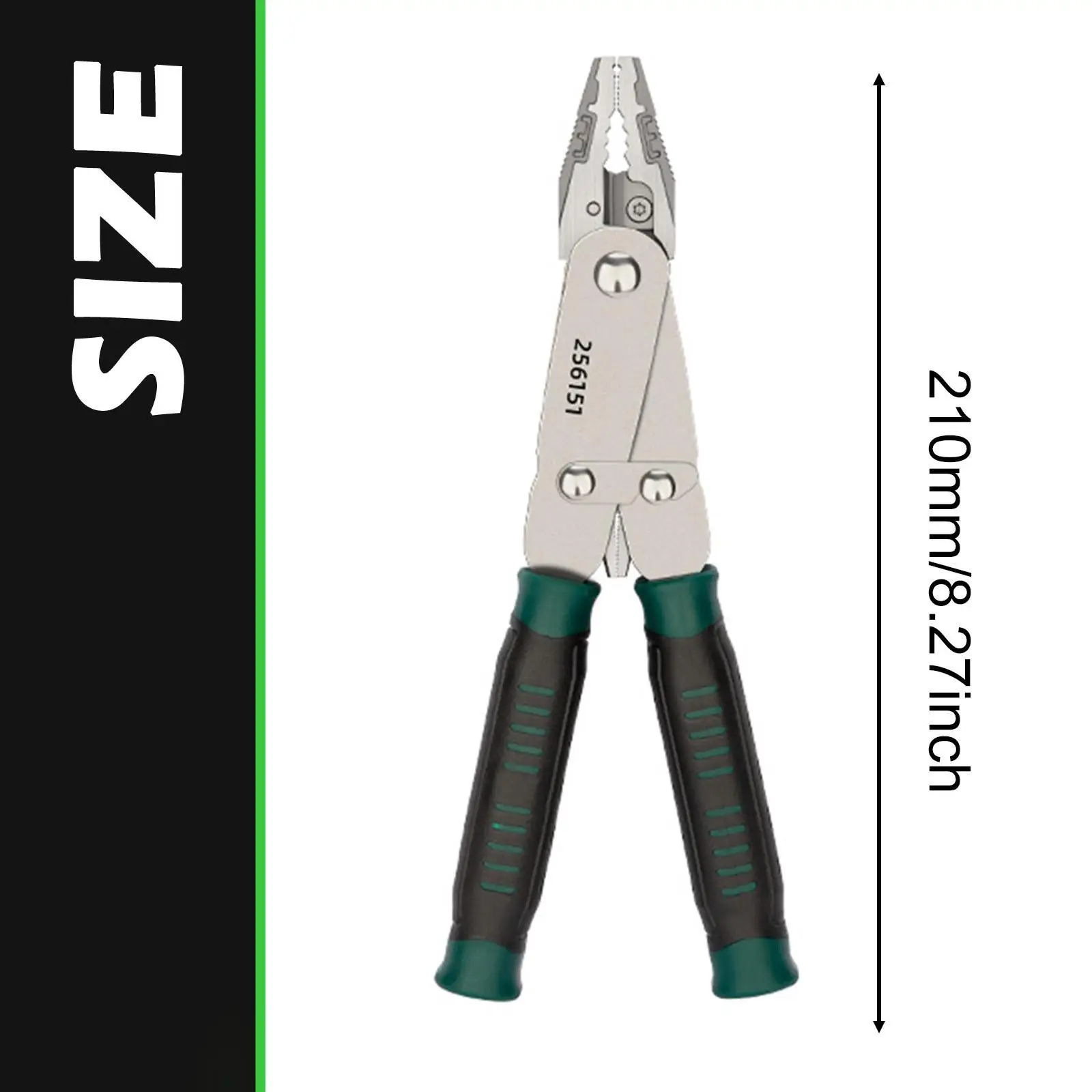 가정용 DIY 용 와이어 스트리퍼 펜치 스트리핑 절단 용 전기 플라이어 라인맨 플라이어 다기능 인체 공학적 그립