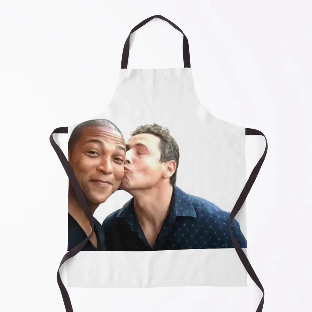 

Chris Cuomo and Don Lemon Kiss Apron Korean Kitchen Supplies Idea Goods Apron