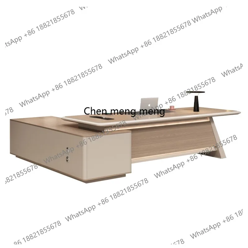 Boss desk light luxury high-end paint bench simple modern manager office president desk