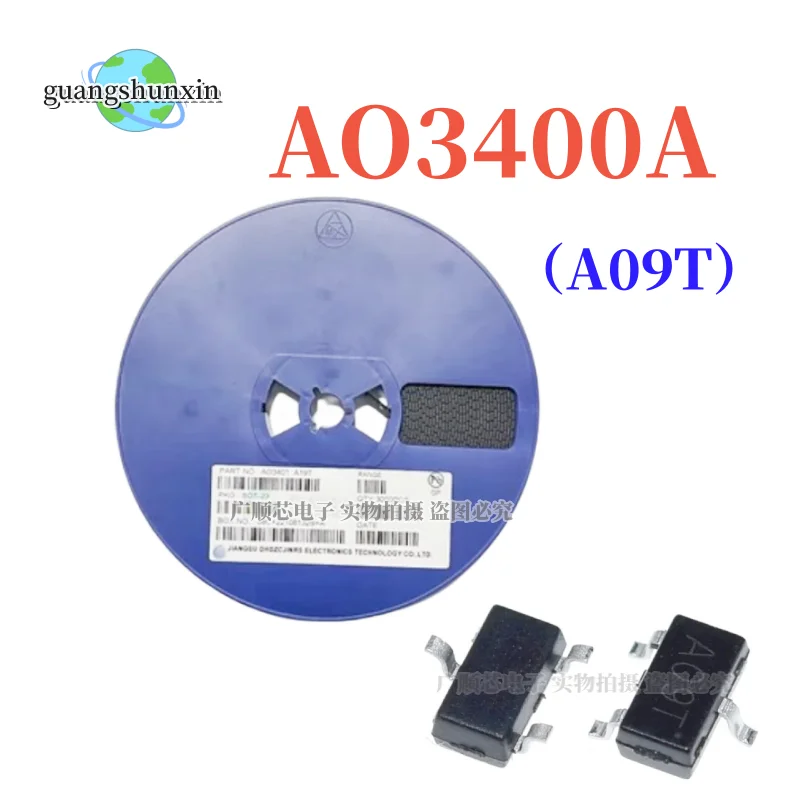 

3000 шт. AO3400A 100 шт. N-Channel SMD mosfet транзистор SOT-23 для поверхностного монтажа SOT-23-3L AO3400