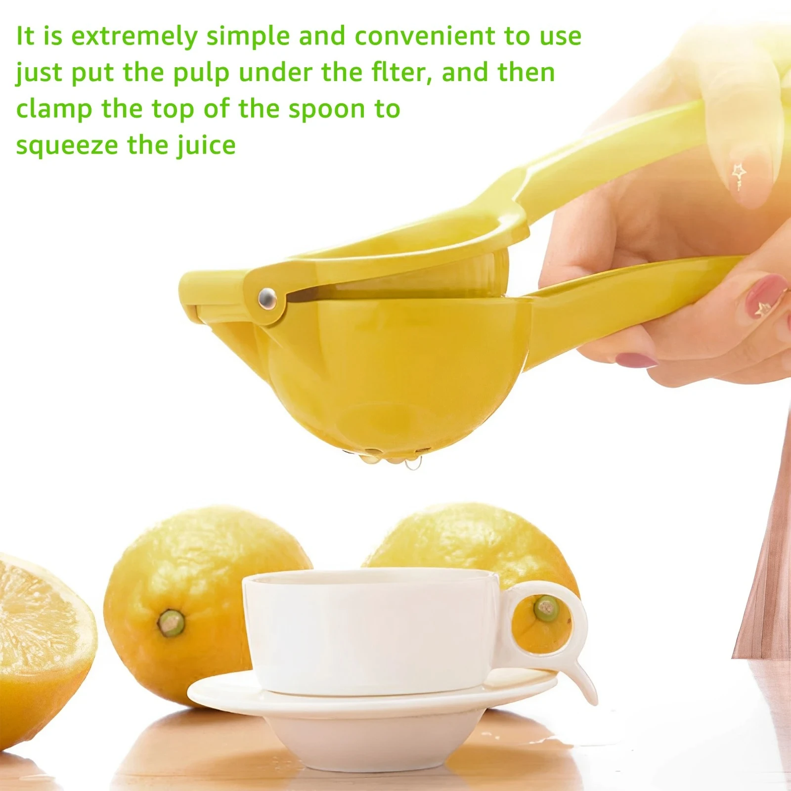 Aluminum Alloy Lemon Lime Squeezer,Handily Manual Citrus Press Juicer,Hand Press Juicier Fresh Fruit Tool Kitchen Tools