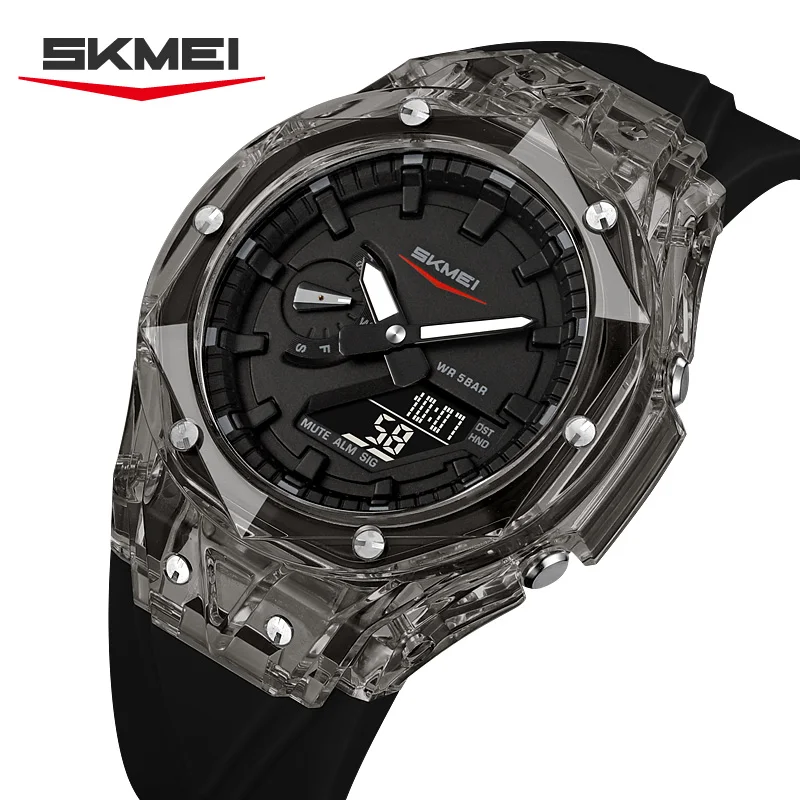 

SKMEI 5 Alarm Digital Watch Sports Quartz Watch For Men Women Waterproof Daylight Saving Time Electronic Wristwatch Reloj Hombre