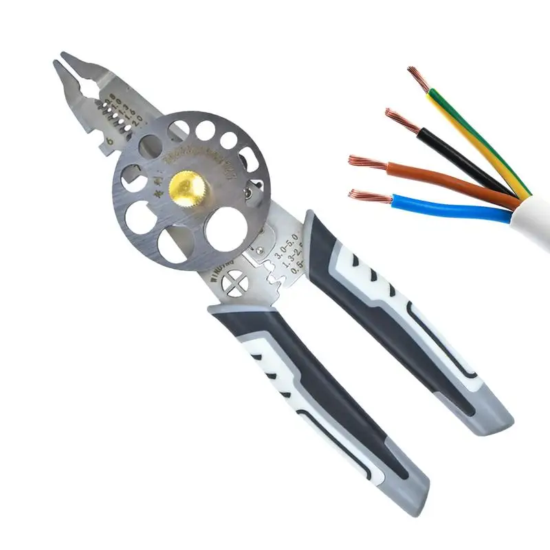 전자 케이블 스트리퍼 휴대용 와이어 필러 도구, 다목적 전문 와이어 크림핑 커팅 플라이어, 전기 수리 작업