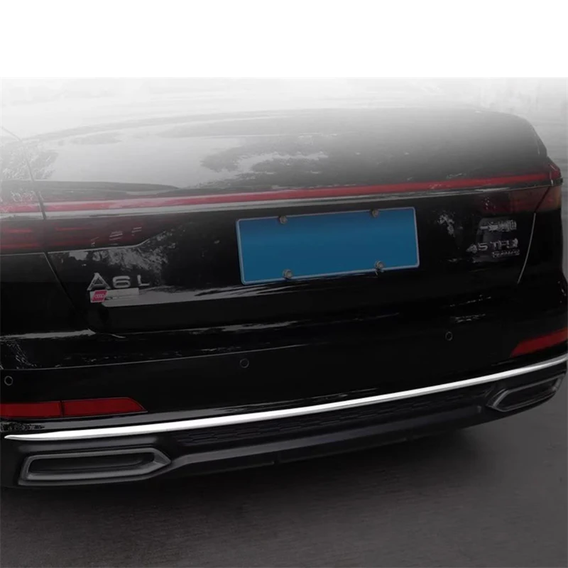 

Для Audi A6 S6 C8 седан/2019-2022 накладка на задний бампер, диффузор, аксессуары для губ, ремонт кузова, глянцевый черный, серебристый