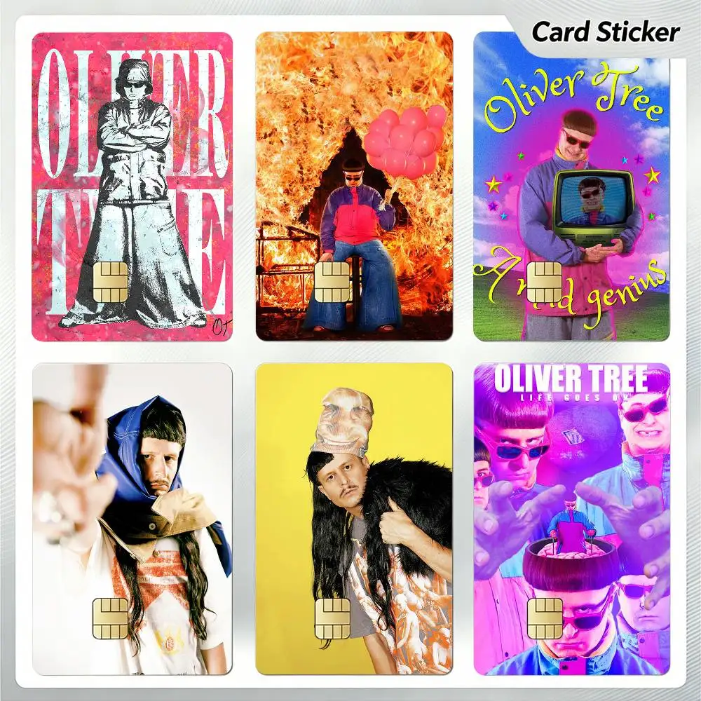 Indie Pop Rap Singer O-Oliver Tree Sticker Decoration Creative Bank Card Bus Metro Waterproof Sticker