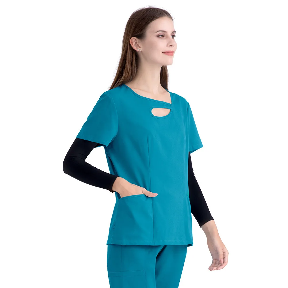 Women's Quick Drying Plus Size Hospital Frosted Suit Nurse Doctor Work Uniform