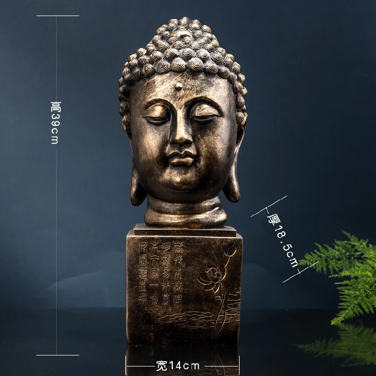 

39CM LARGE -Wholesale Buddha figure #A+ TOP efficacious HOME family Protection Talisman Retro Buddhism Ornamental Buddha statue