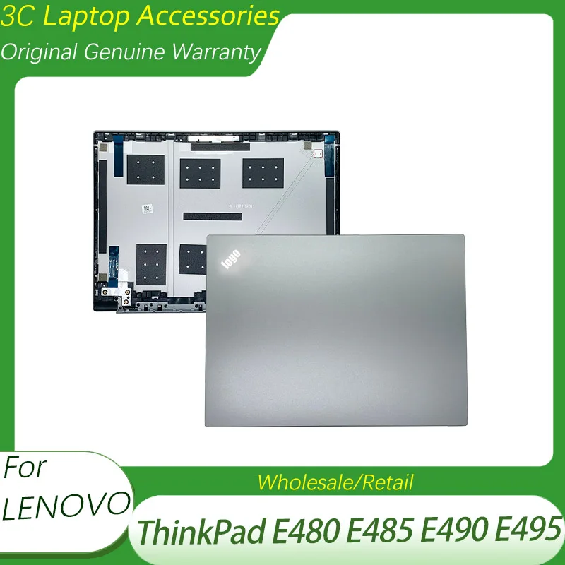 

Новый чехол для ноутбука Lenovo ThinkPad E480 E485 E490 E495, задняя крышка ЖК-дисплея, верхняя крышка корпуса 01LW153 AM1AK000110 серебристый