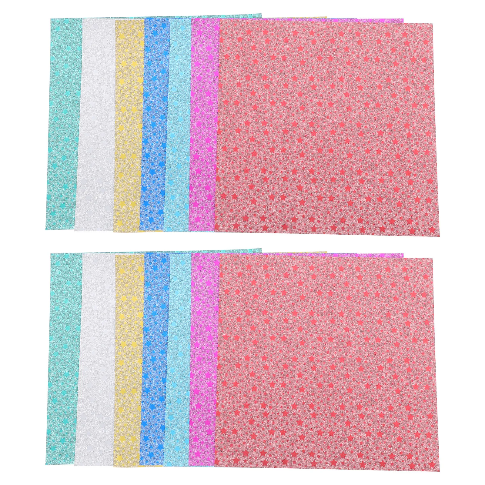 28pcs Glitter Origami Paper Squares – Iridescent Shiny Craft Sheets for Kids DIY Art, Decoration & Fine Motor Skills