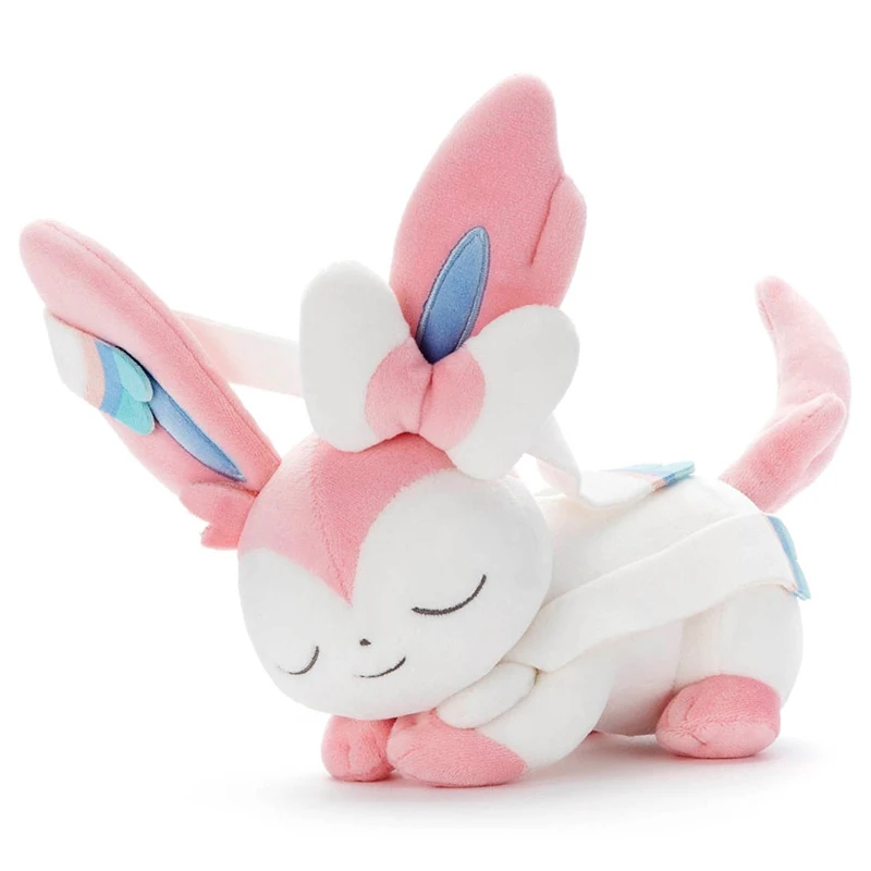 Pokemon Eeveelution Sleep Sylveon juguete de peluche Leafeon Glaceon juguetes de peluche muñeca regalos de Navidad para niños
