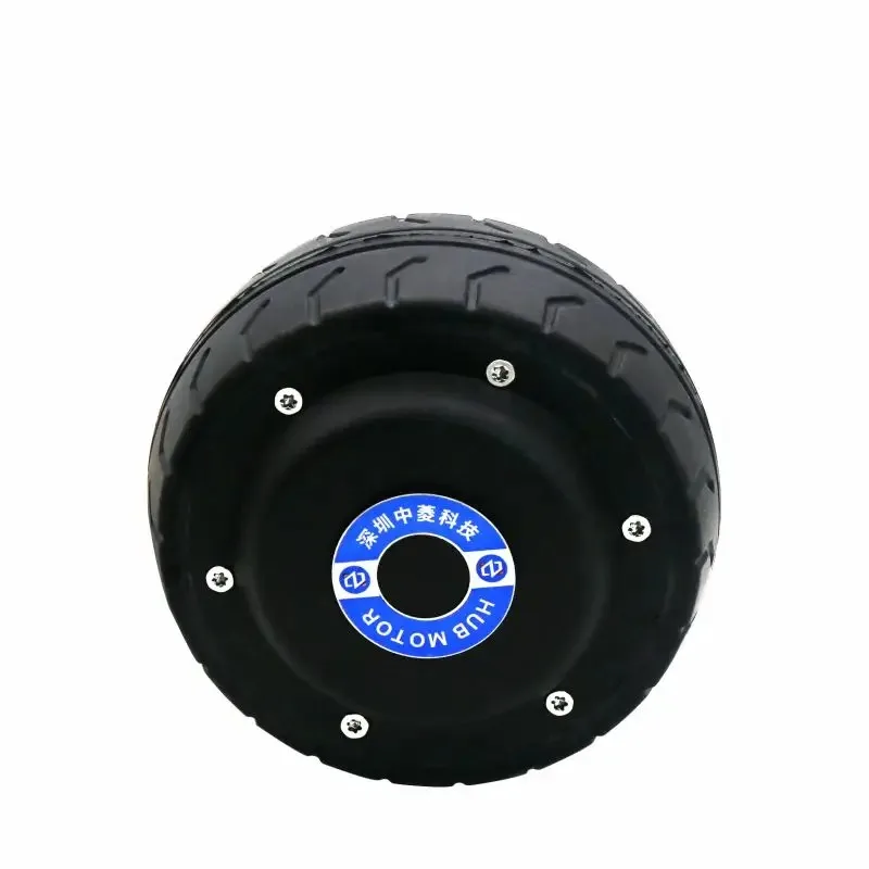 4 Inch DC Brushless Hub Servo Motor Driver Set Built-in Encoder Agv Trolley Motor ZLLG40ASM100