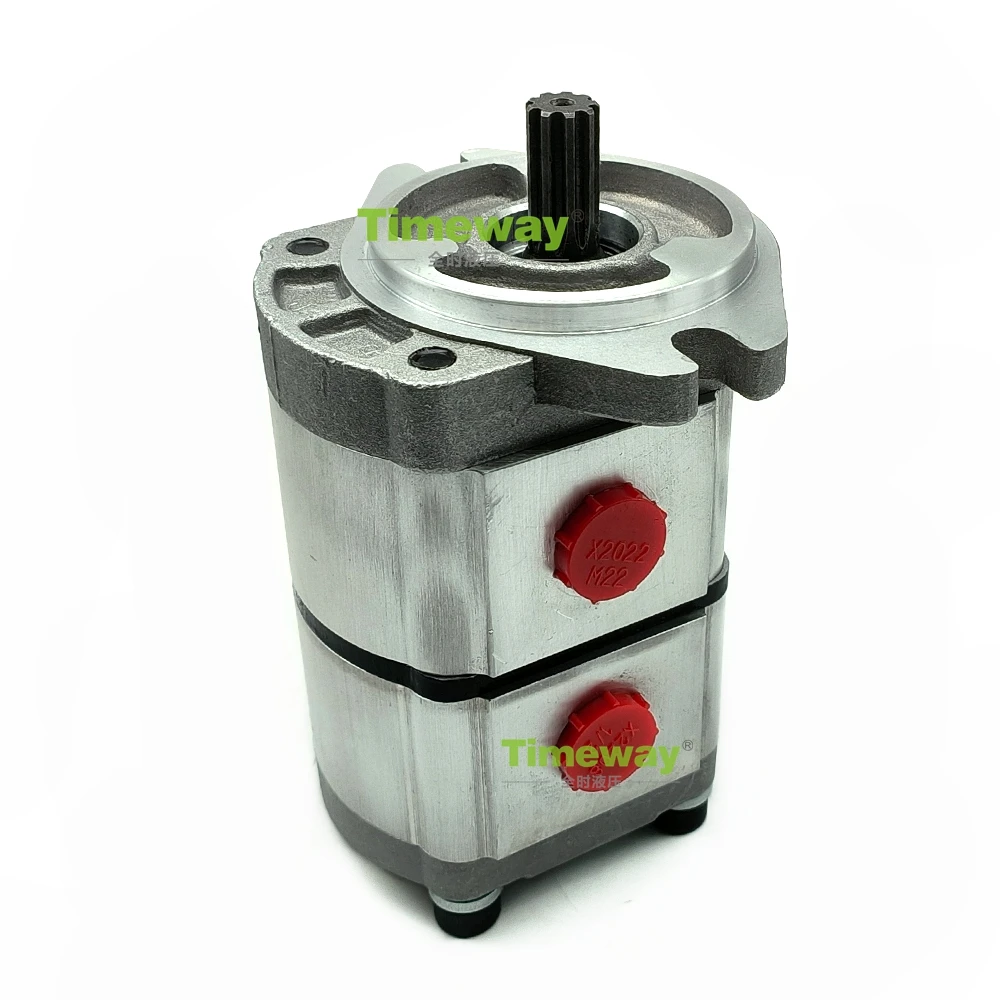 Hydraulic Gear Pump PGP51053SLP PGP5123GLP PGP51066GLP PGP51044SLP PGP5083SLP High Pressure Double Pump 1 inlet 2 outlet ports