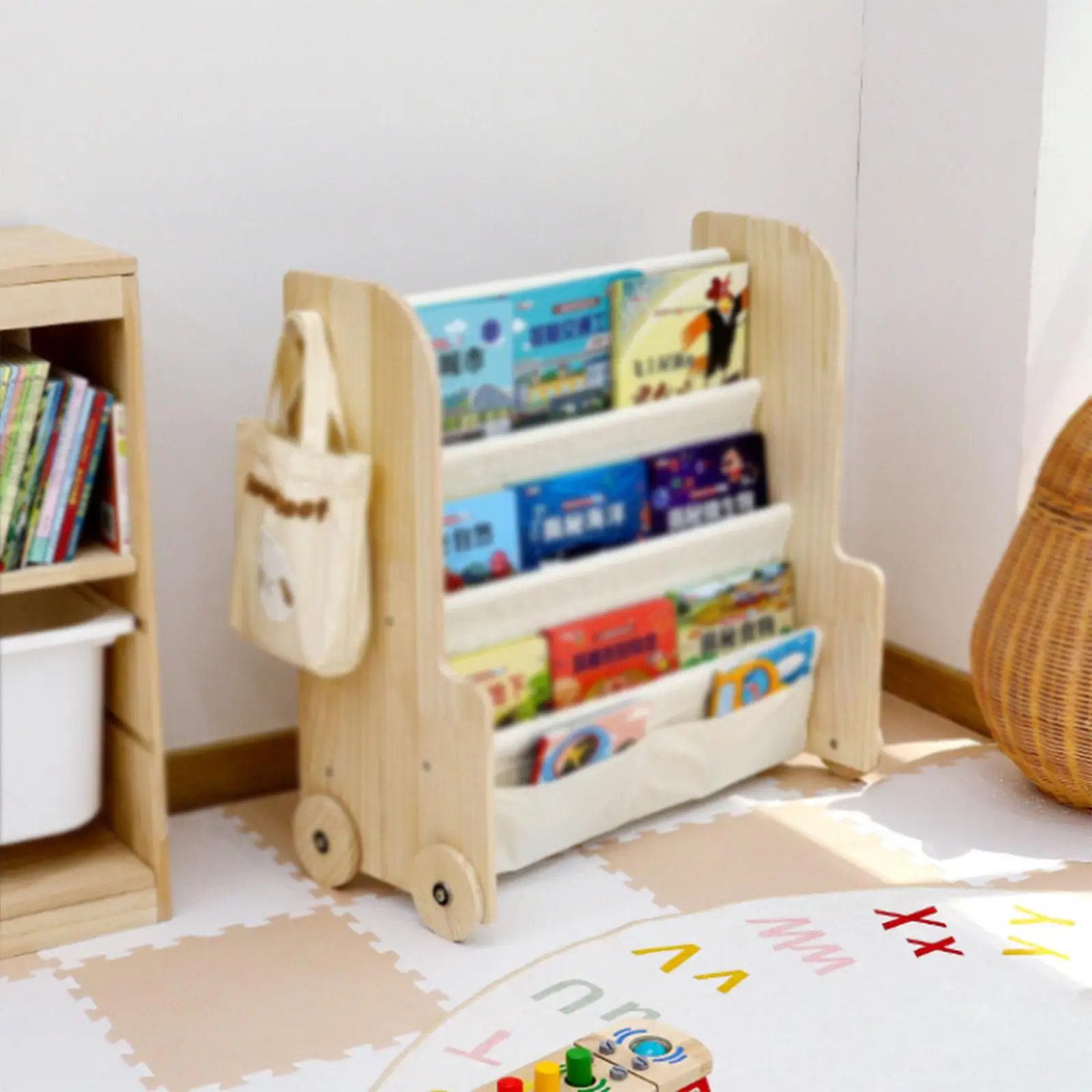 easy-to-move-kids-bookshelf-wooden-child's-book-organizer-nursery-playroom-storage-shelf-for-bedroom-furniture