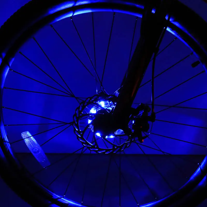 Bike Wheel Hub Lights LED Cycling Colorful Bicycle Warning Light Bike Wheel Hub Lights Waterproof LED Cycling Lamp