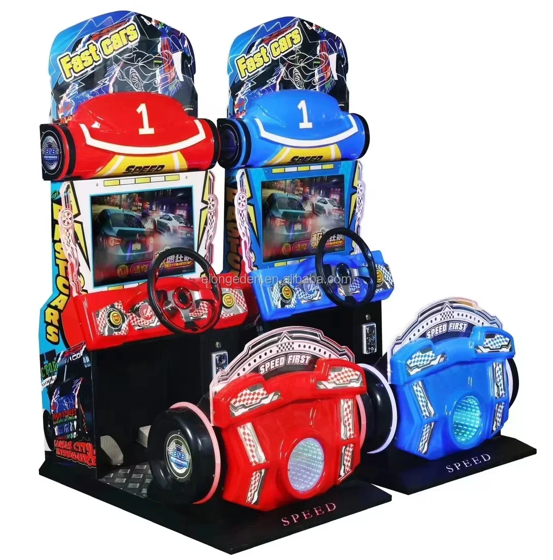 Kids Arcade Racing Car Simulator Coin Operated Arcade Game for Entertainment