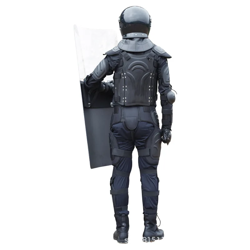 rIOT SUIT BLACK HARD ARMOR SUIT FLAME RETARDANT COMBAT