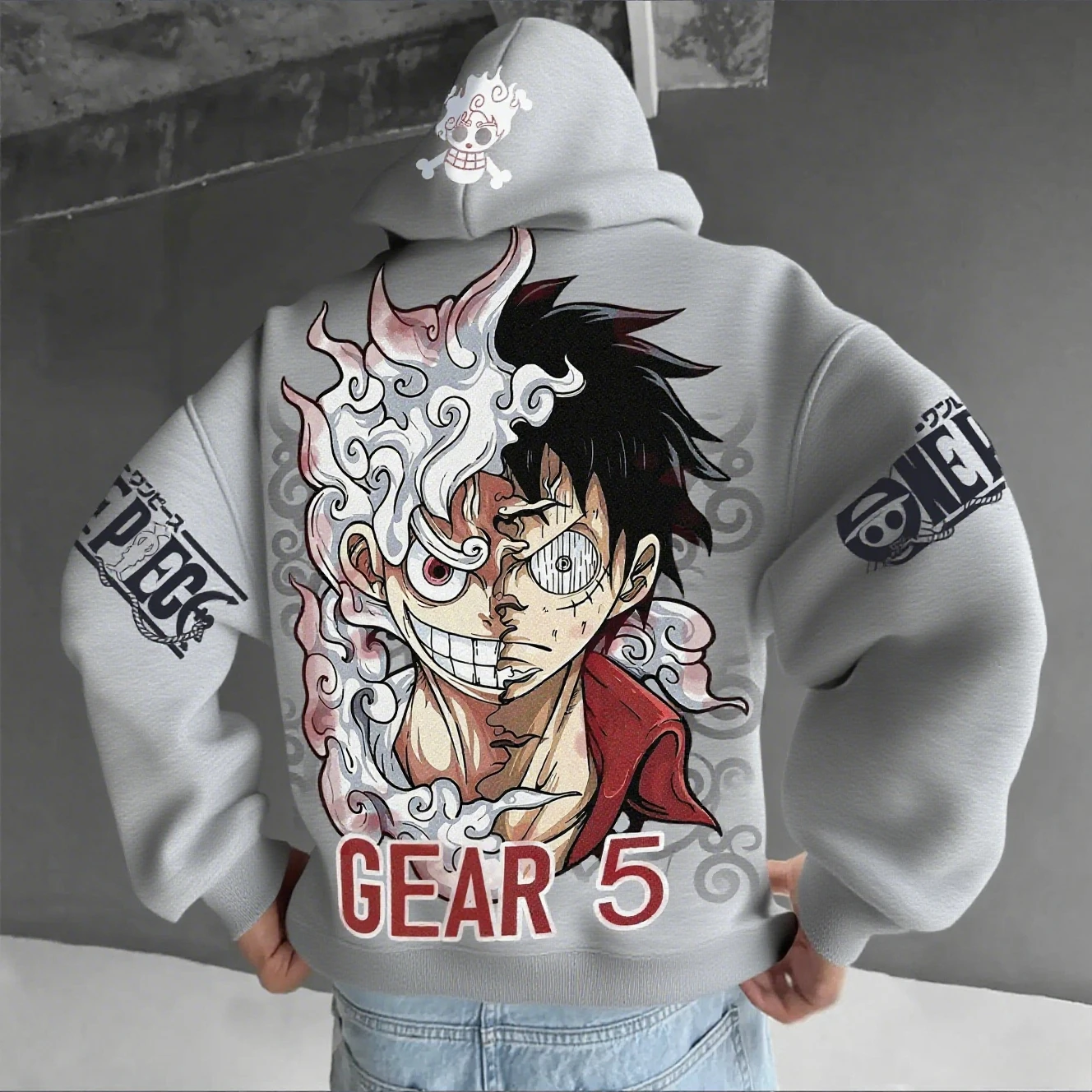 Anime Hoodie Men Women One Piece Luffy Gear 5 Nika Streetwear Casual Pullover Sweatshirt Autumn Winter Cosplay Long Sleeve Tops - Image 3