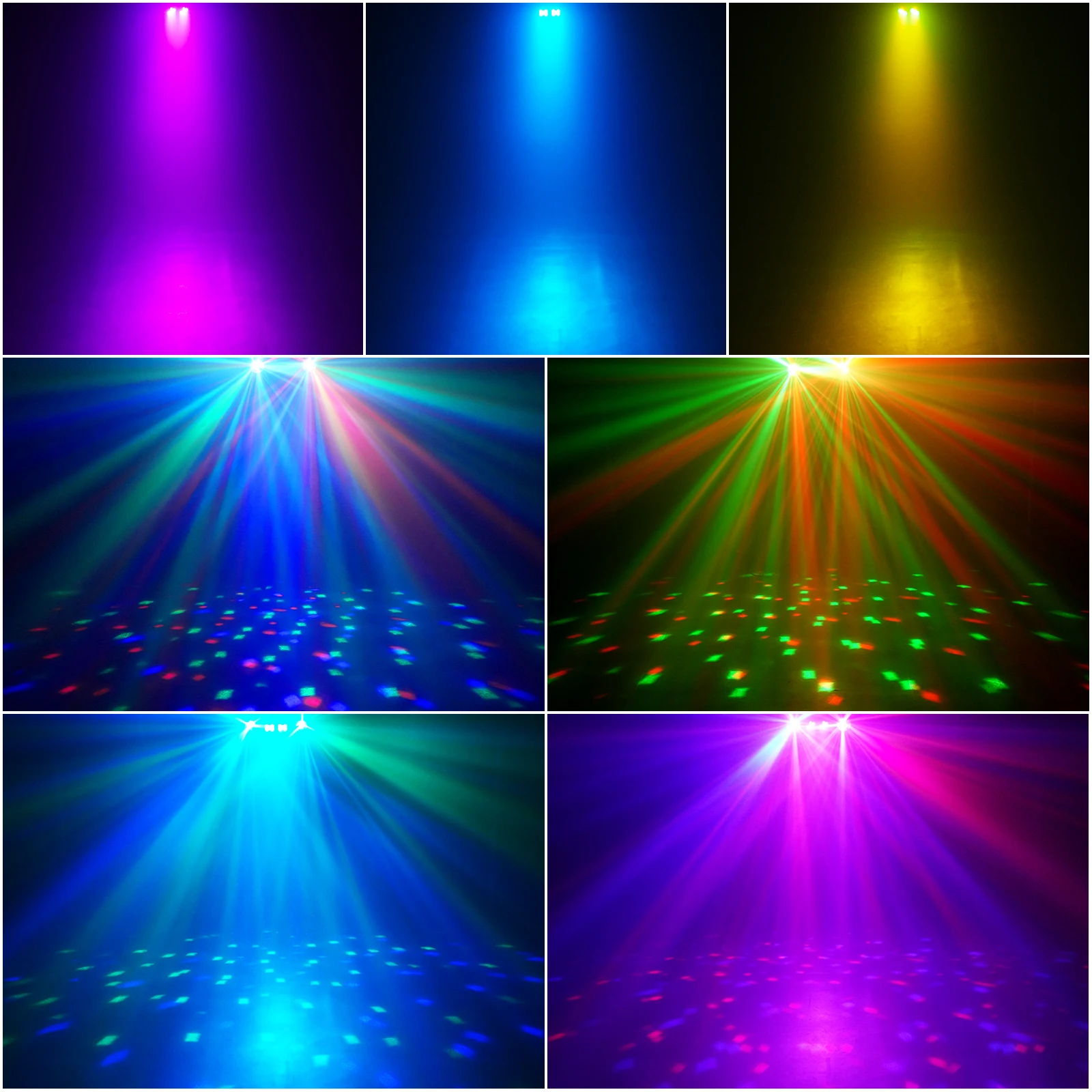

DayFlicker Mini Bracket Effect Lights Mobile Stage Lighting System Sound Control Remote Control for Shows Concerts Parties Bars