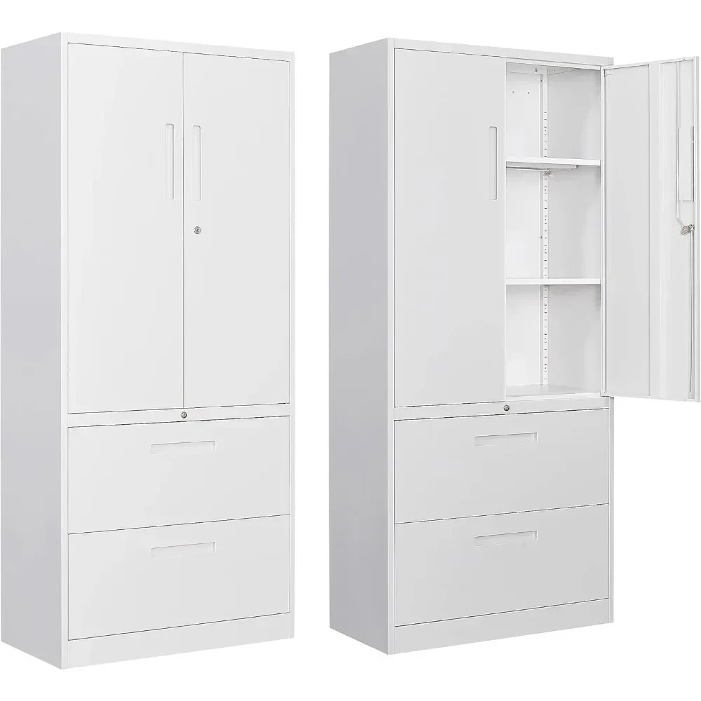 Metal Storage Cabinet with Drawers, 71