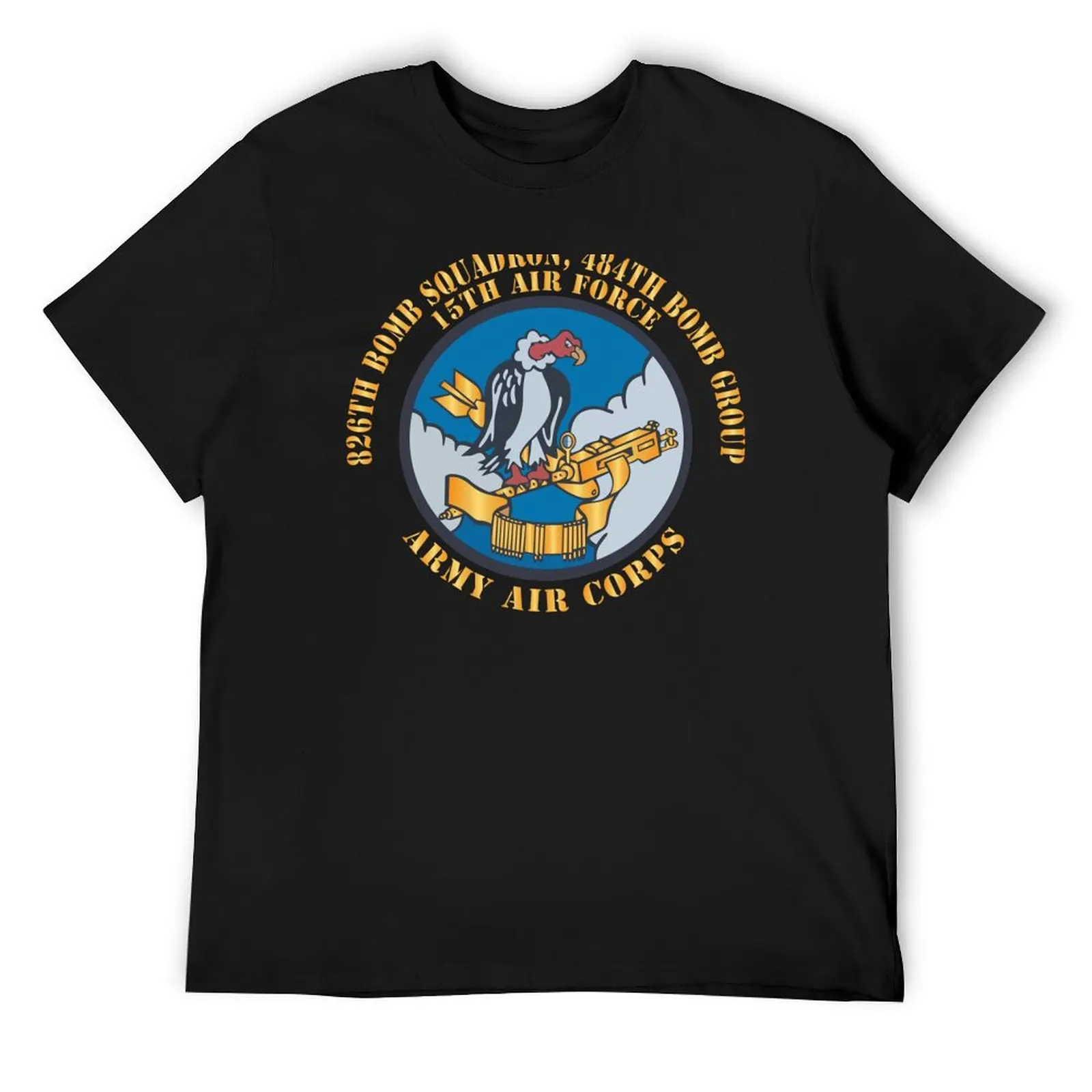 

AAC - 826th Bomb Squadron, 484th Bomb Group - 15th AAF X 300 T-Shirt anime stuff graphic t shirts oversized t shirts for men