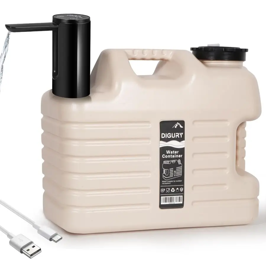 

Gallon Water Jug with Electric Water Dispenser 2000mAh Automatic TypeC Rechargeable Water Pump BPA Free Camping Water Container