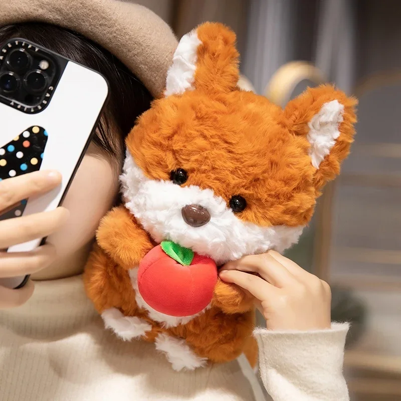 Cartoon The Fox Squirrel Stuffed Animals Plush Toys Cute Accompany Doll Stuffed Soft Sofa Pillow Cushion Education Toy Kids Gift