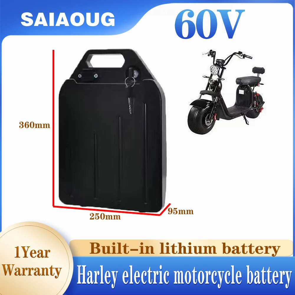 Batterie 60v 20ah 30ah 40ah 3000W 50ah Scooter Lityum Pil Paketi Obudowa  Harley Ebike Fietsaccu Lithium 18650 Accolmile Bateria