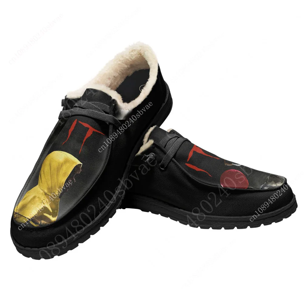 It Movie Pennywise The Dancing Clown Casual Shoes Plush Flat Shoe Men Woman Breathable Outdoor Lightweight Footwear Custom Shoe