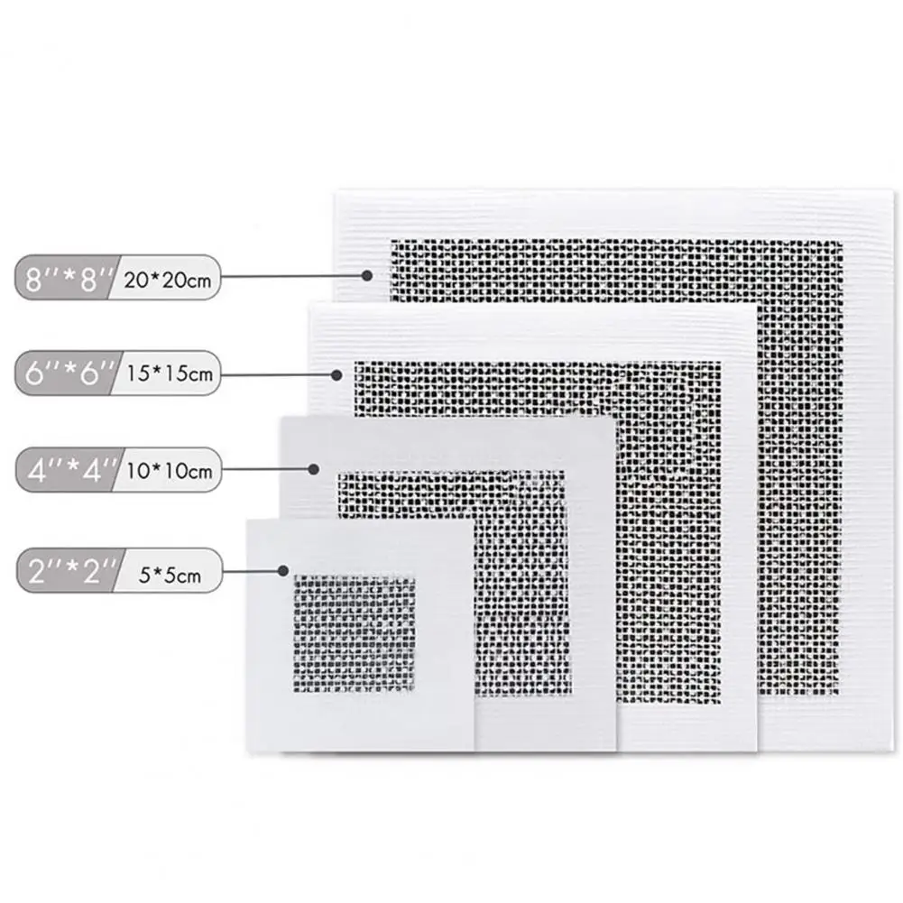 2Pcs/Set Wall Repair Patch Self-adhesive Fine Mesh Aluminum Galvanized Steel Sheet Metal Dry Wall Repairing Patch Home Supplies