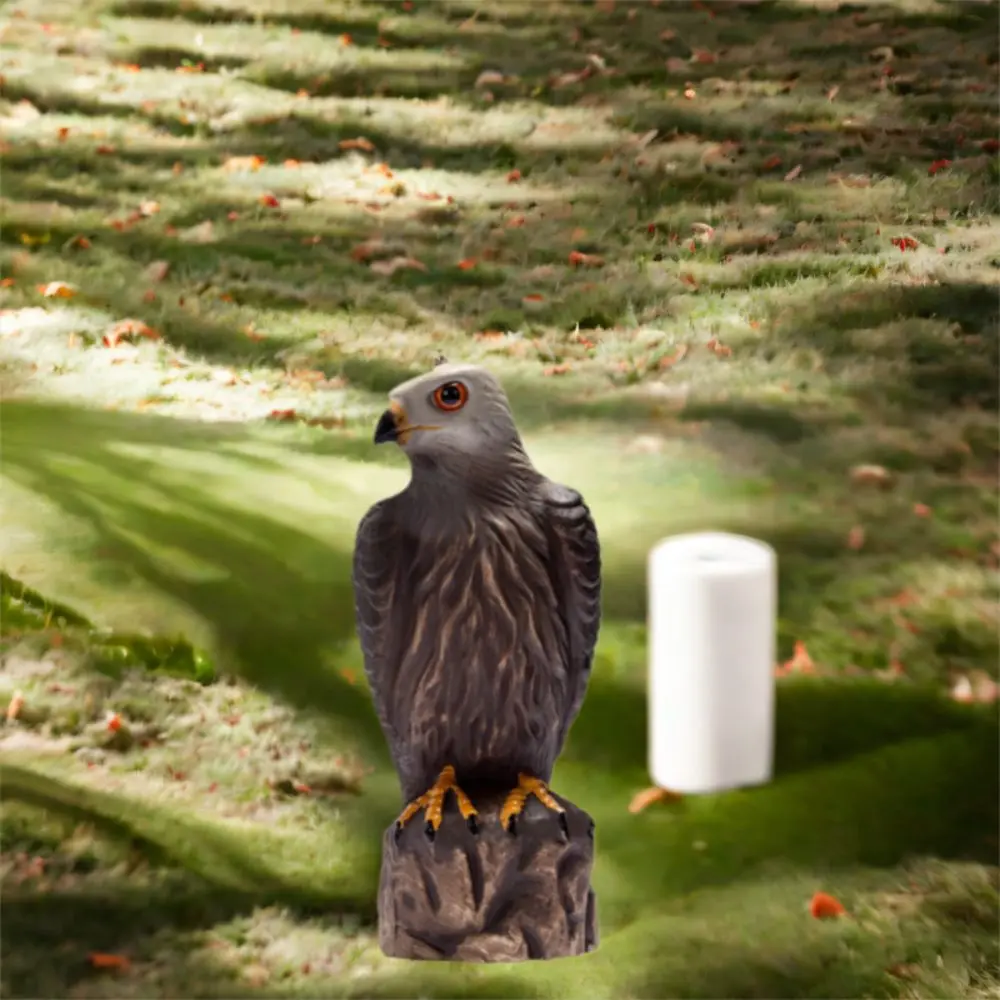 

Lifelike Garden Eagle Statue Sturdy Realistic Eagle Repellents Statue Resin Crafts Waterproof Animal Sculpture Home Garden Decor