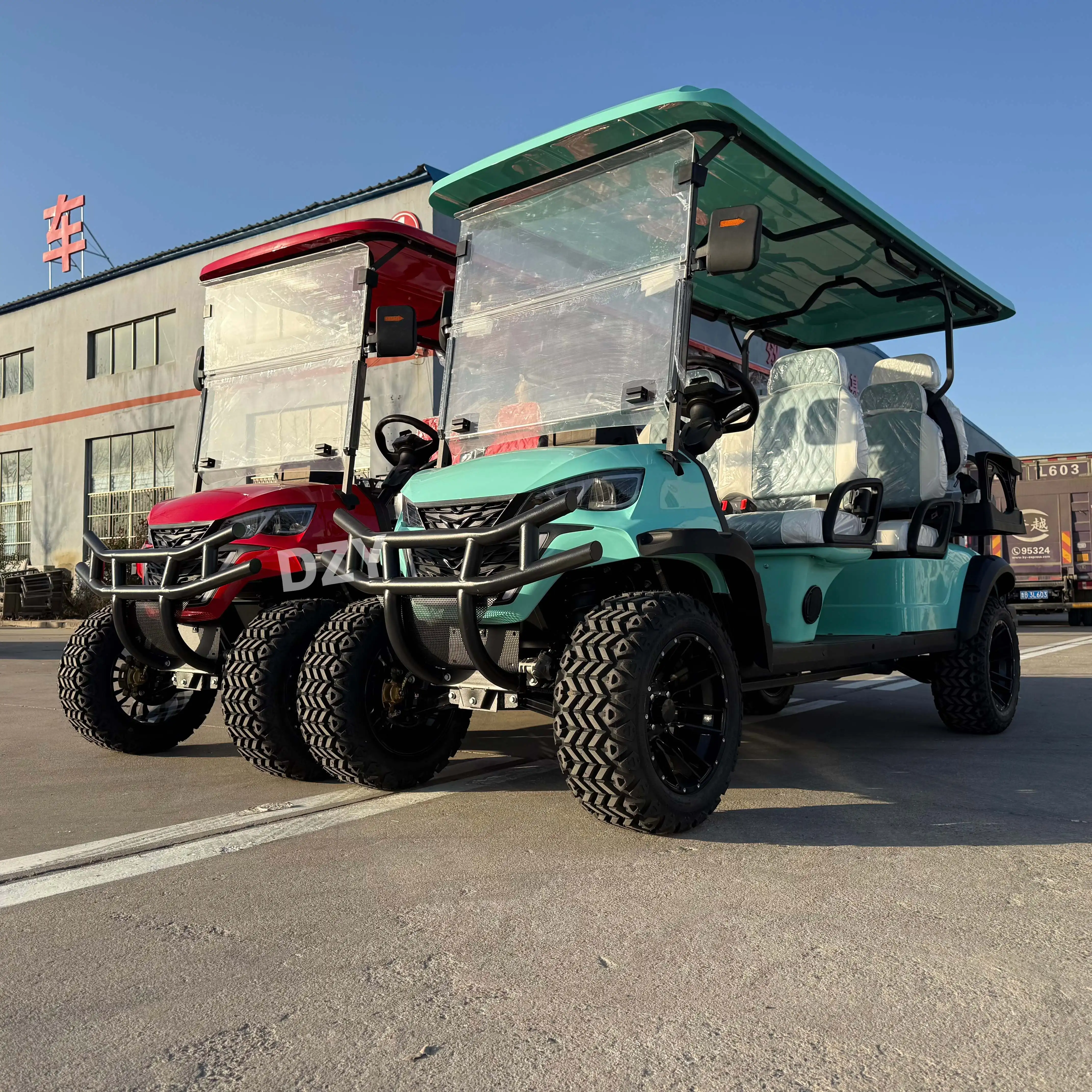 Custom Golf Cart 48V /72V Lithium Golf Cart Battery Fast Electric Golf Cart 6 Seater golf buggy With CE Certification