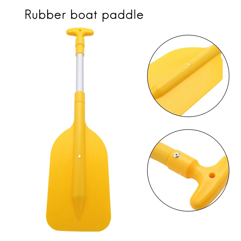 

B06C-3Pcs Telescopic Paddle Portable Collapsible Adjustable Aluminum Alloy Oar Safety Boat Accessories