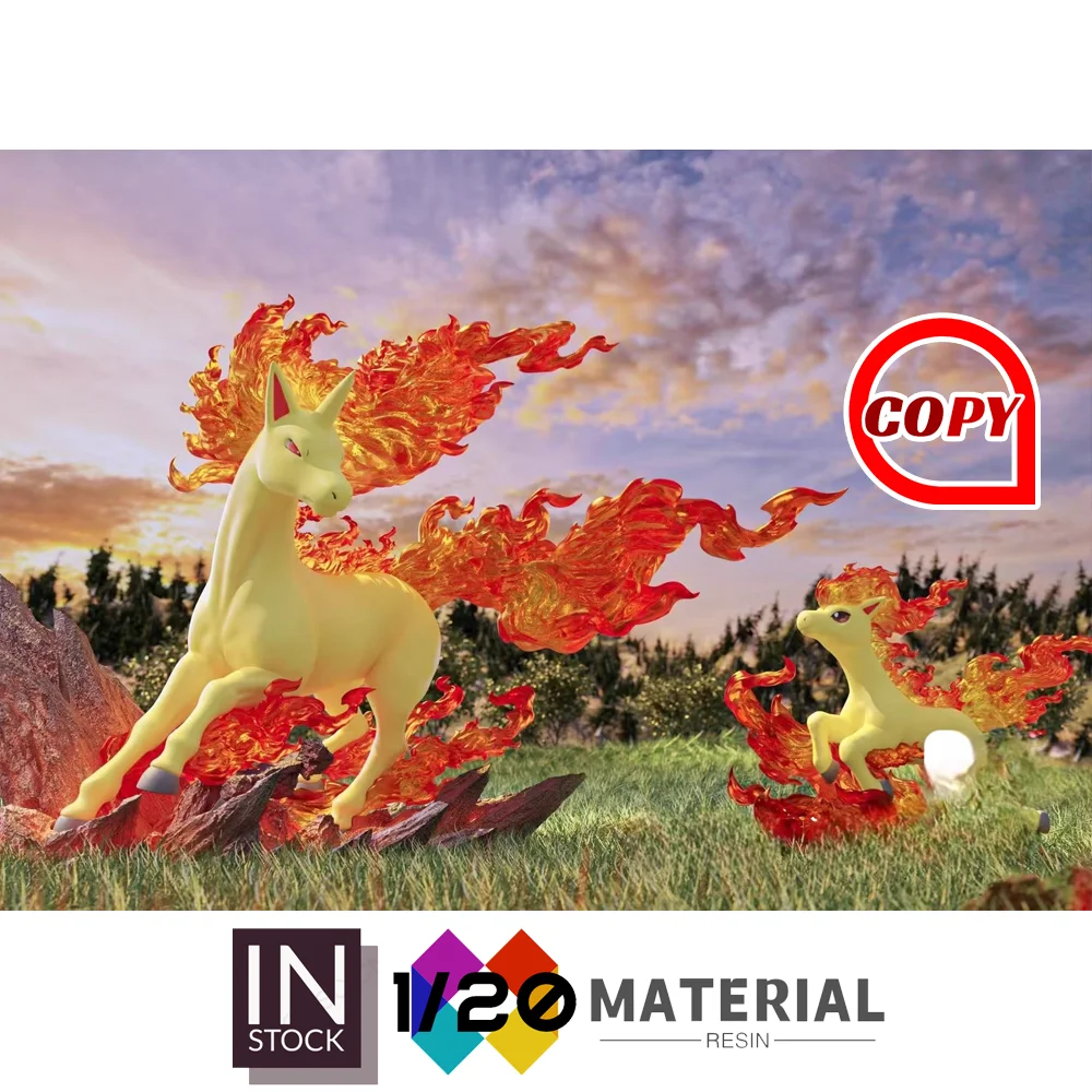 [In Stock]1/20 Resin Scale World [Copy Pollet Town] - Ponyta & Rapidash [Split RE-MENT] view 2