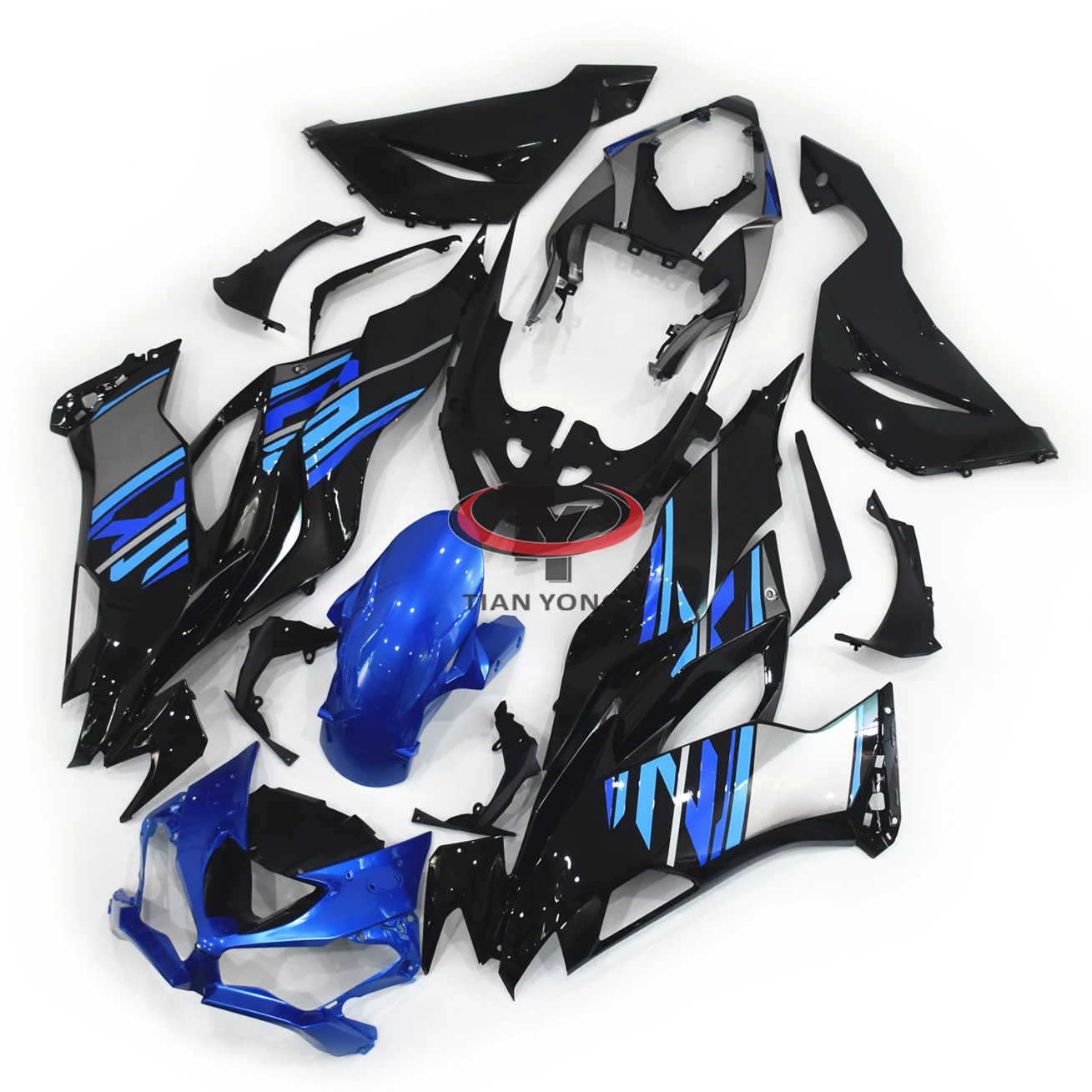 Bodywork Cowling Bright blue black decal craftsmanship Motorcycle For Kawasaki ZX6R 2019-2023 636 ZX 6R 19-23 Full Fairing Kit