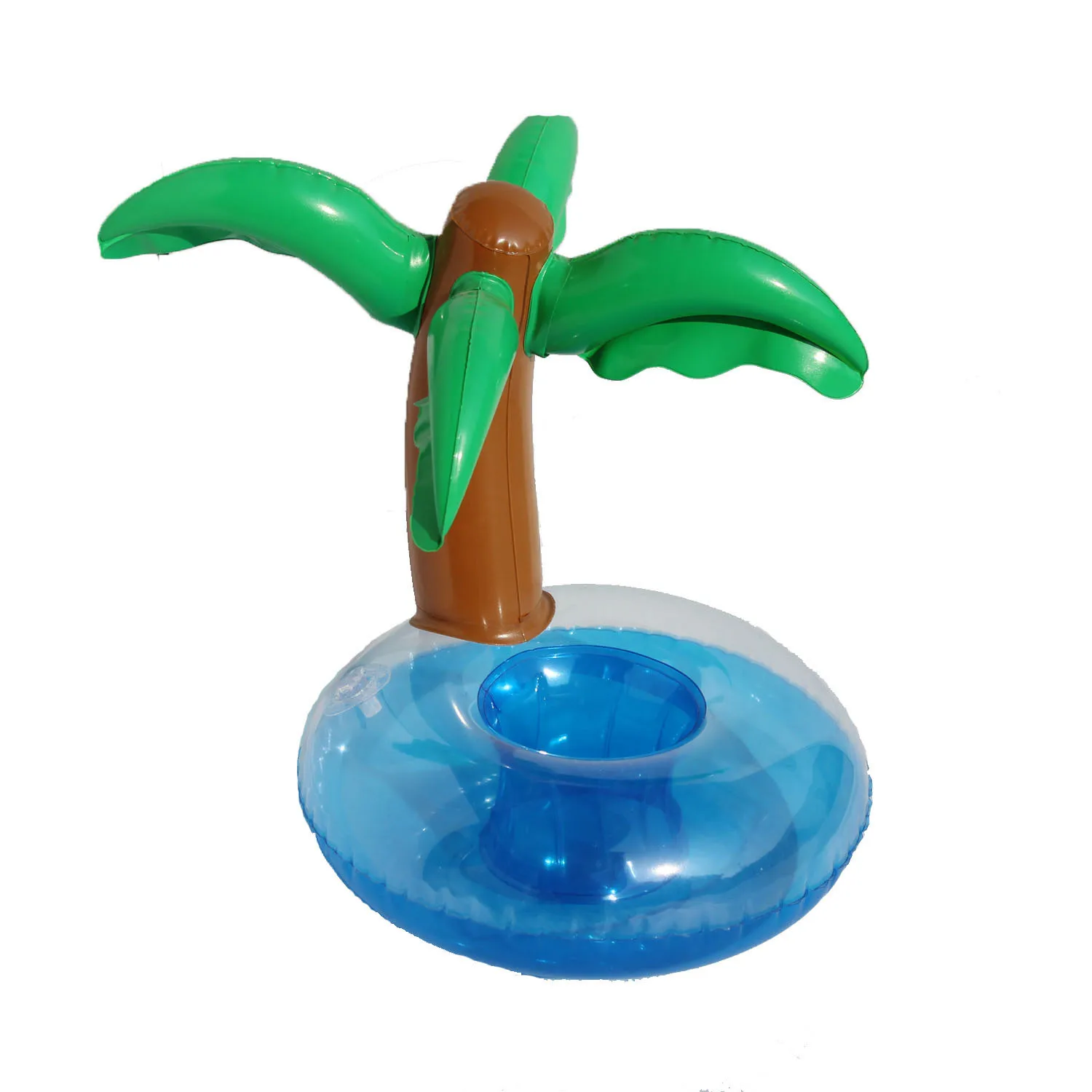 

ins Hot Sale, Coconut Tree Cup Holder, Inflatable Water Coaster Floating Drink Coaster