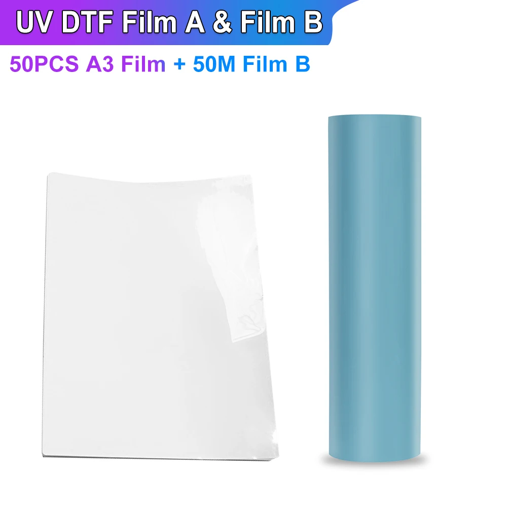 A3 A4 UV DTF Film A Magic UV DTF Film B Transfer Paper For UV DTF Transfer Printer for Mug Glass Metal All Shape UV DTF Print